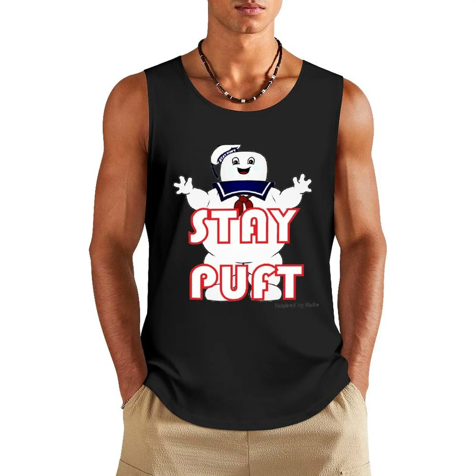 

Stay Puft Tank Top gym men anime t-shirts Sleeveless T-shirt