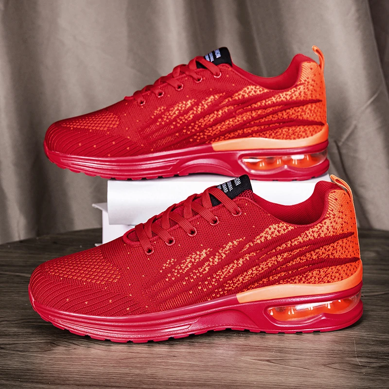 

Спортивная обувь унисекс, большие размеры, 2025 г., хит продаж, мягкие кроссовки с дышащей сеткой на плоской подошве, удобные кроссовки на шнуровке для мужчин и женщин