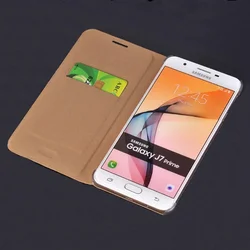 Classic PU Leather Wallet Case For Samsung Galaxy J7 Prime On7 / J5 Prime On5 2016 Flip Cover With Card Holder Holster Shell