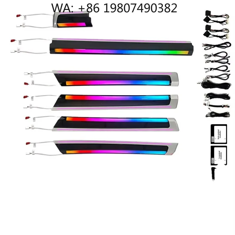 256 Color RGB Atmosphere Light Trim Panel Kit 2010+ Car Interior Modification Decor Upgrade Accessories