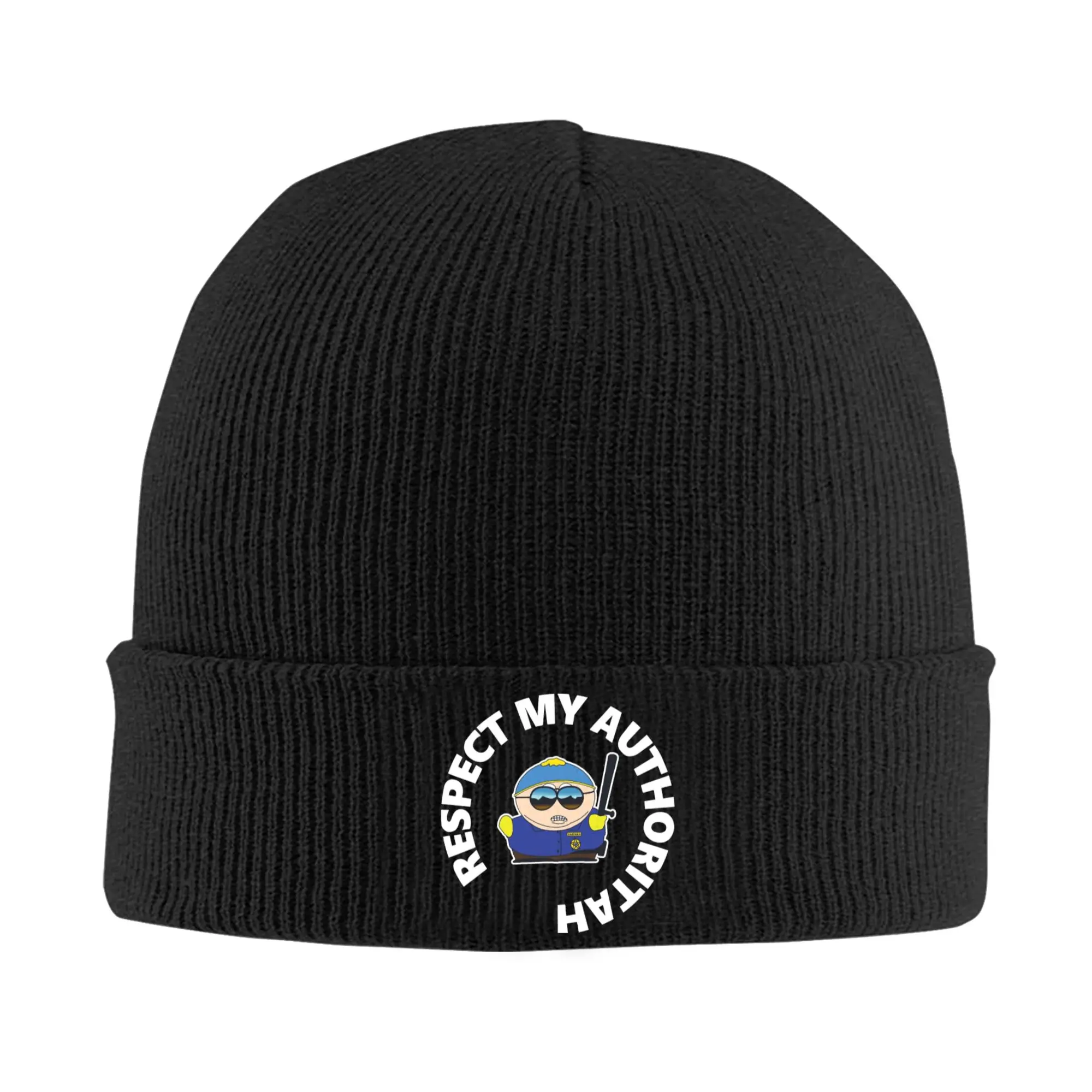 Respect My Authoritah Souths Parks Knitted Hat Beanie Winter Hats Warm Unisex New  Caps for Men Women Gift
