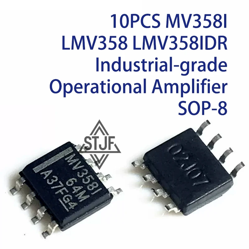 10PCS MV358I LMV358 LMV358IDR Industrial-grade Operational Amplifier SOP-8
