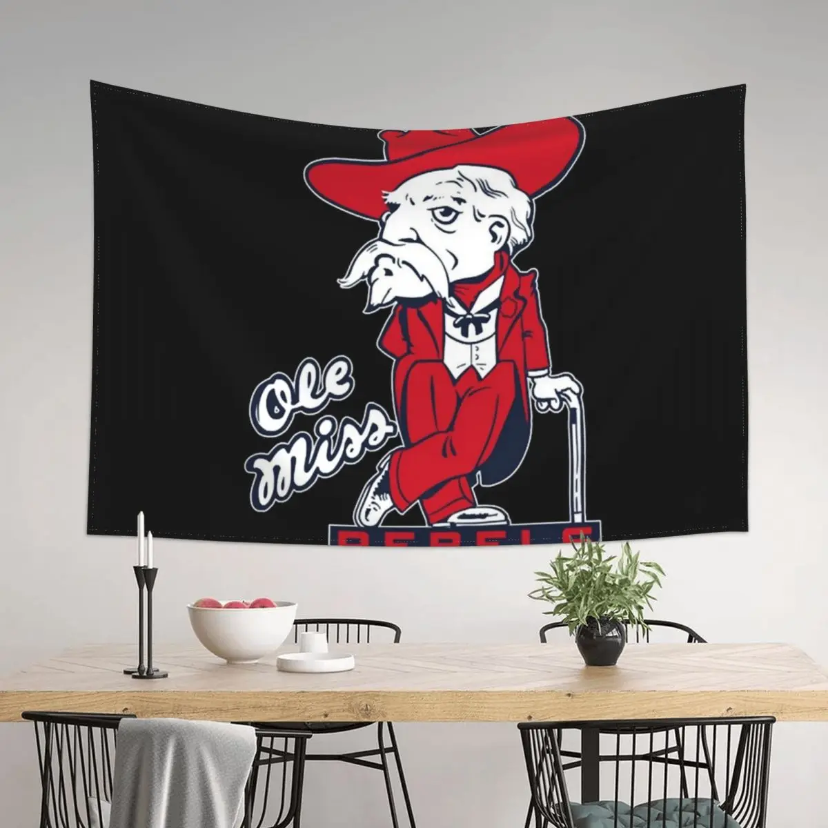 

Vintage Colonel Reb mascot T-Shirt Tapestry Aesthetic Room Decors Bedrooms Decorations Room Decorating Aesthetic Tapestry
