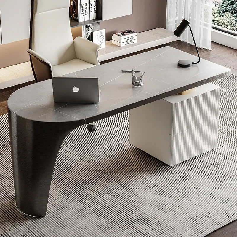 Modern Apartment Italian Light Luxury Desk Simple Modern Study Computer Writing Desks Computer Design Table Office Furniture