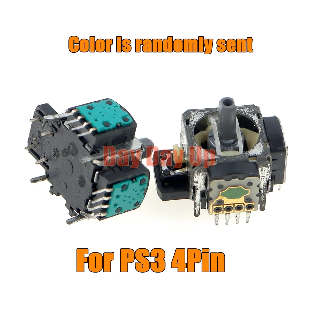 10 قطعة عصا تحكم ثلاثية الأبعاد مستعملة أصلية لـ PS3 4PIN عصا تناظرية Thumbsticks وحدة الروك 4Pin لوحدة تحكم PS3