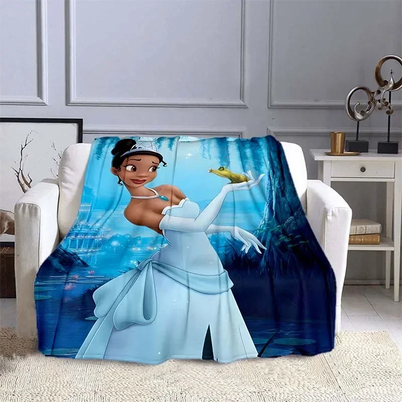 Princess and The Frog Printed Blanket Kids Adult Blanket Soft and Warm Bedding for Bed Sofa Outdoor Travel Cover Blanket