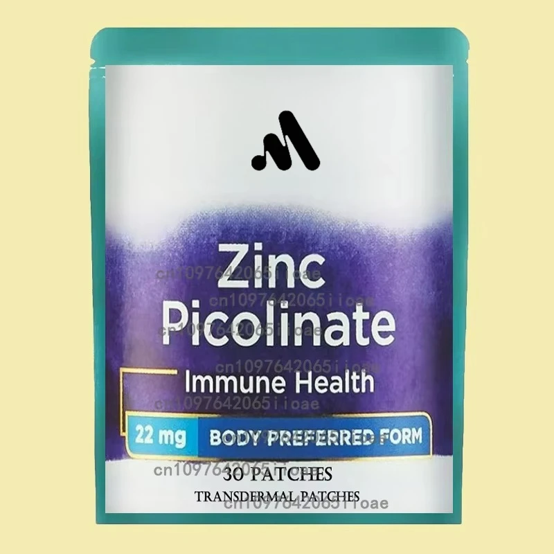 

30 Patches Zinc Picolinate - Well-absorbed Zinc Supplement for Growth and Immune Function - Transdermal Patches