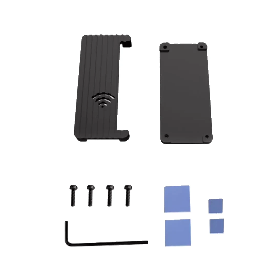 1 Pcs Protective Case Aluminum Alloy Heatsink Protective Case For Raspberry Board 2W Silent Cooling Replace Practical Tool