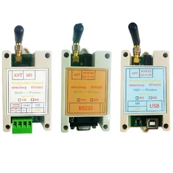 4.8V-9V RS485 RS232 USB Wireless Transceiver Module 20DBM 433M 868M Transmitter and Receiver VHF/UHF Radio Modem