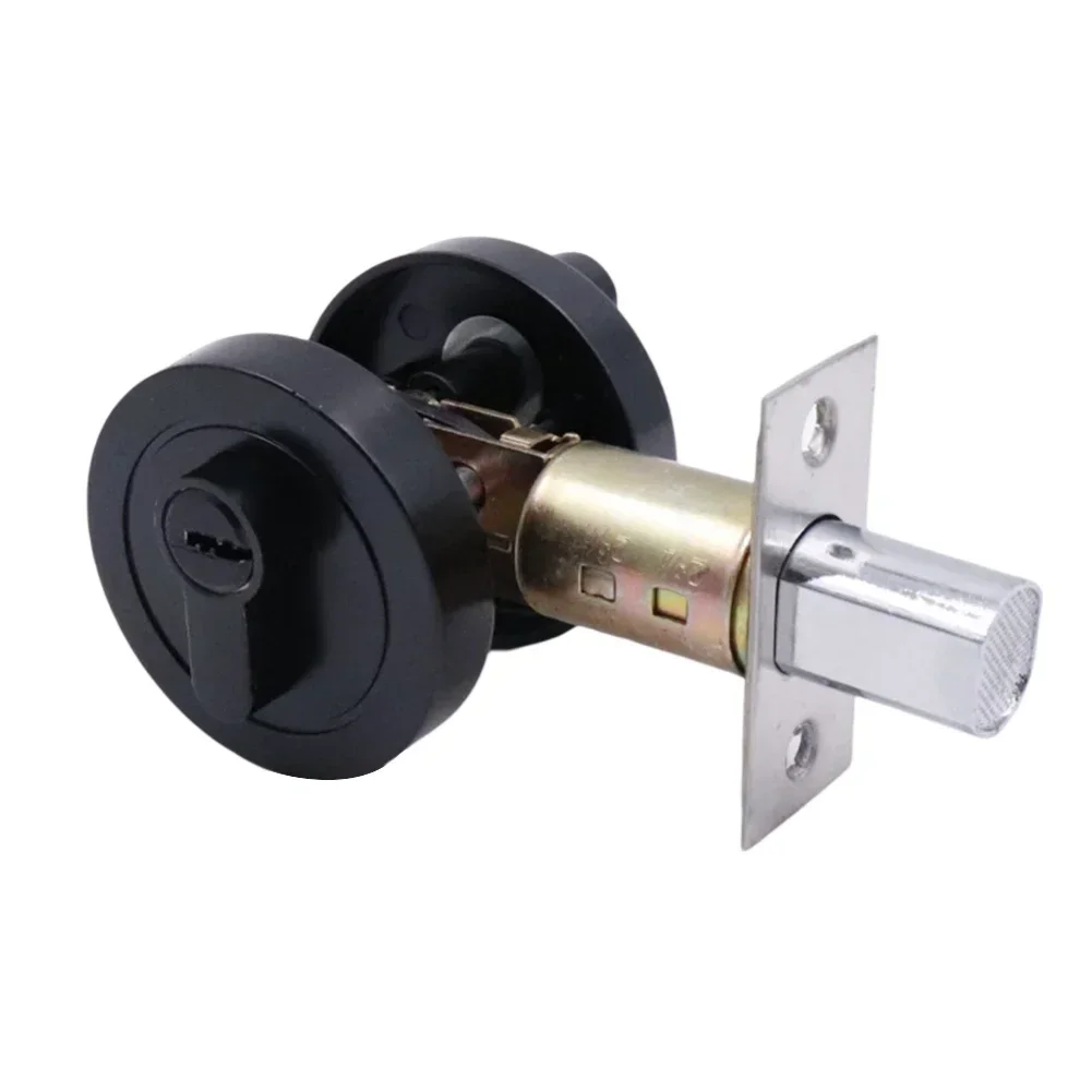 Auxiliary Lock Indoor Door Lock External Key Locking Home Door Suitable Internal Rotary Button For Office Doors