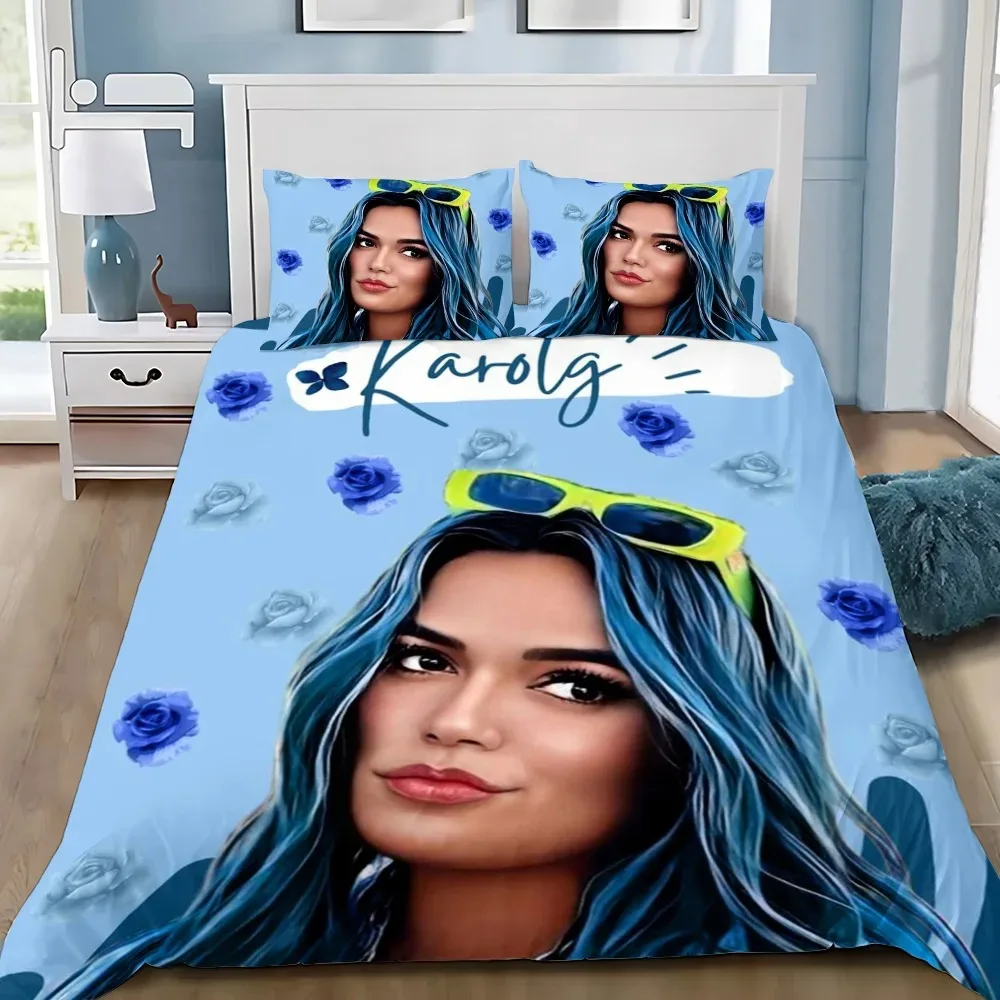 

Lovely Karol G Manana Duvet Cover Pillowcase Bedding Set Adult BoyGirl Bedroom Decoration Children Gift Single Double Large Size