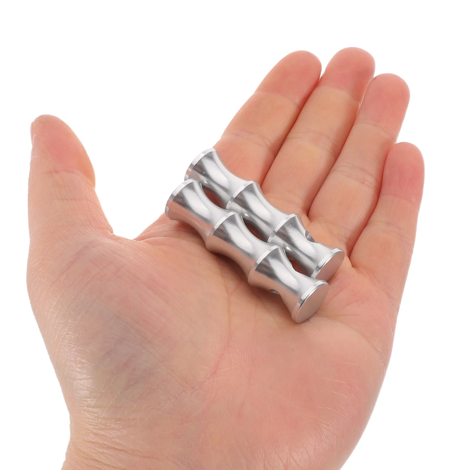 4Pcs Aluminum Alloy Rail Connectors Metal Furniture Cabinet Railing Bracket Spindles Gallery Shelf Glass Rail Post End Caps