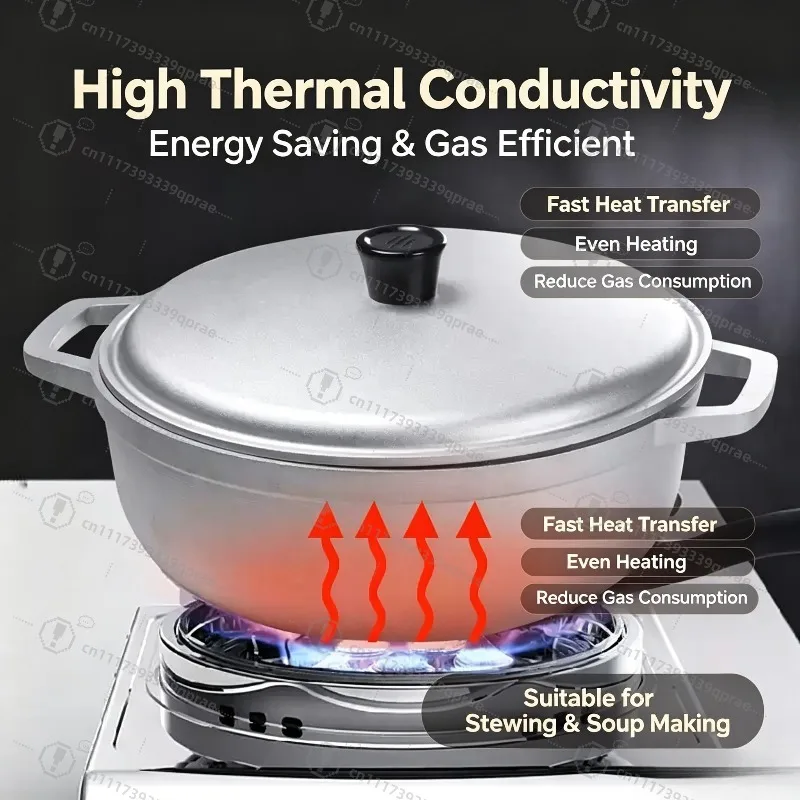 Small aluminum pot, aluminum alloy soup pot, small, thickened gas saucepan,  pilaf pot outdoor