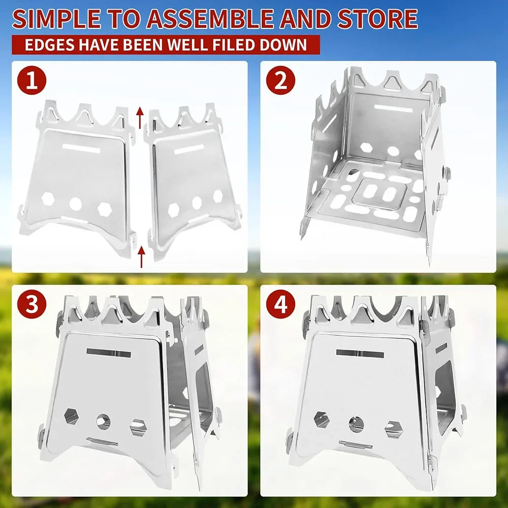 Portable Wood Camping Stove 4