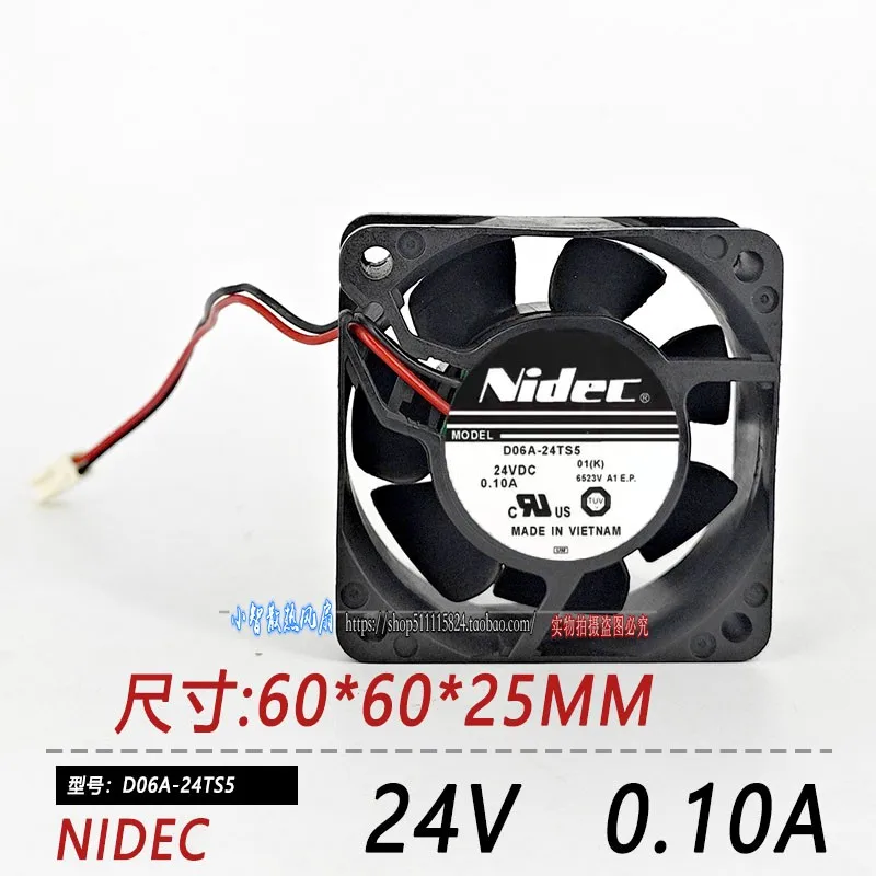 

ORIGINAL D06A-24TS5 24V 0.10A 6025 60*60*25mm NEW COOLING FAN RADIATOR