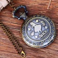 Montre de poche avec pendentif à Quartz pour fille mignonne, série forêt, cadeau tendance, vacances 3