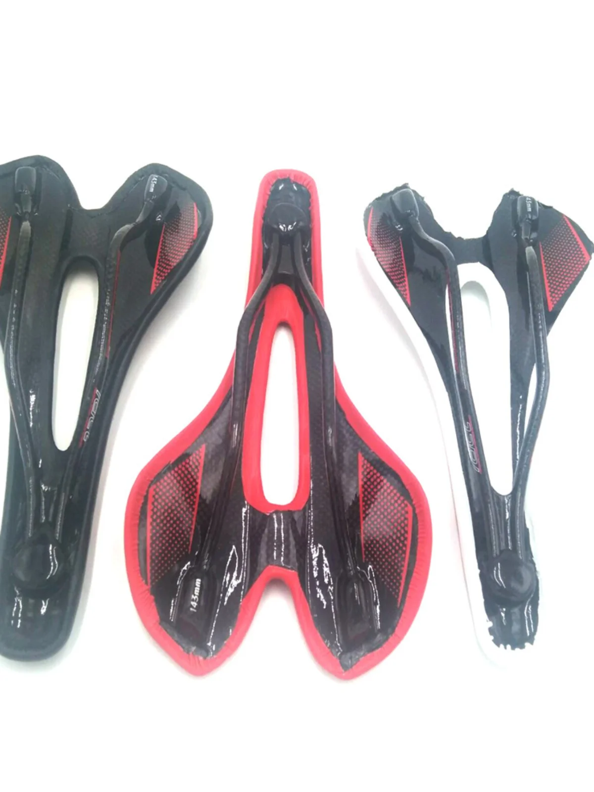 Hot-selling new WCS full carbon fiber bicycle parts hollow seat cushion full foreskin oval carbon bow 270 * 143mm