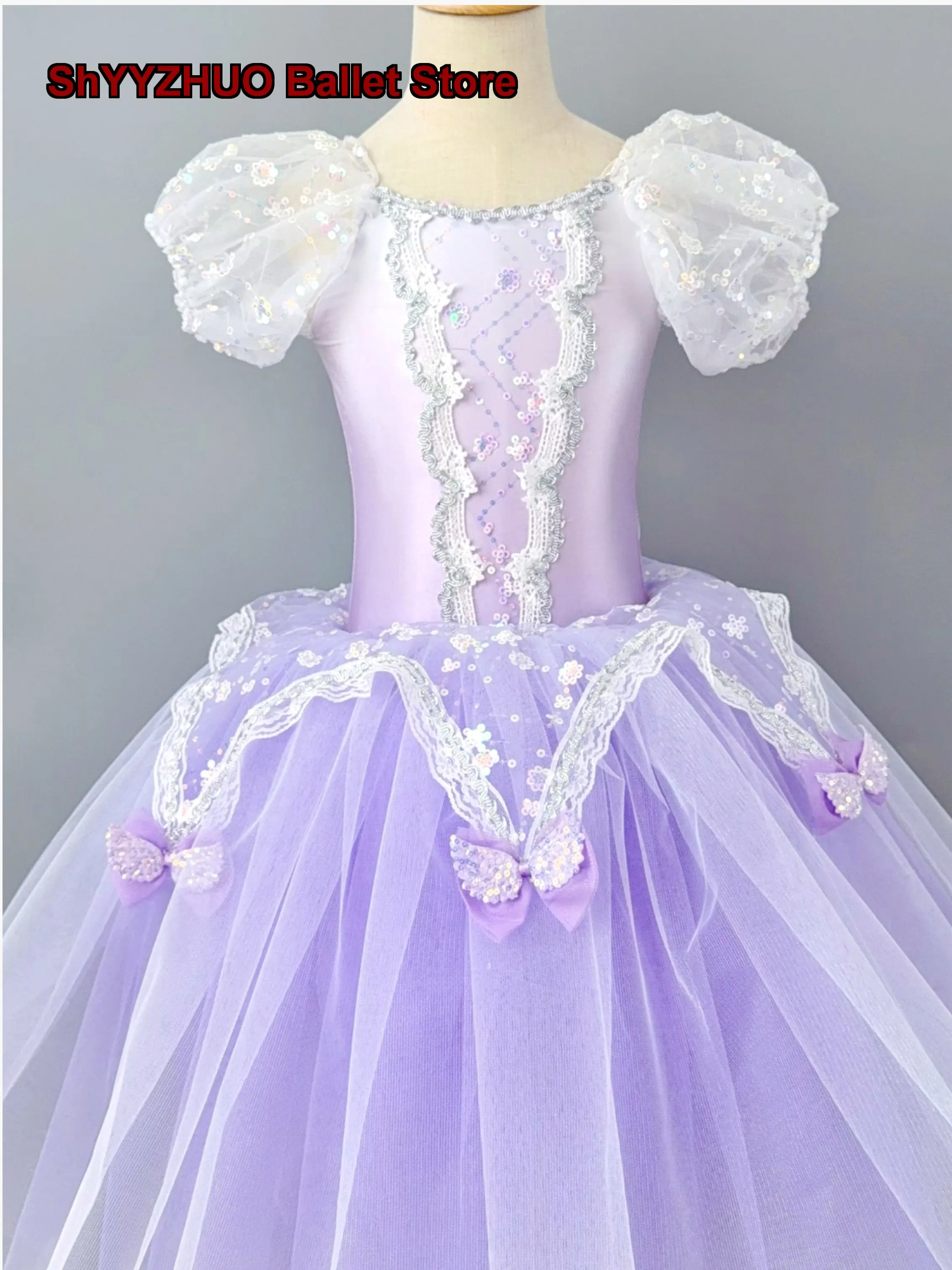 Tutú de Ballet para Niñas, Tutú Infantil para la Pieza El Lago de los Cisnes, Disfraz de Giselle para Niñas