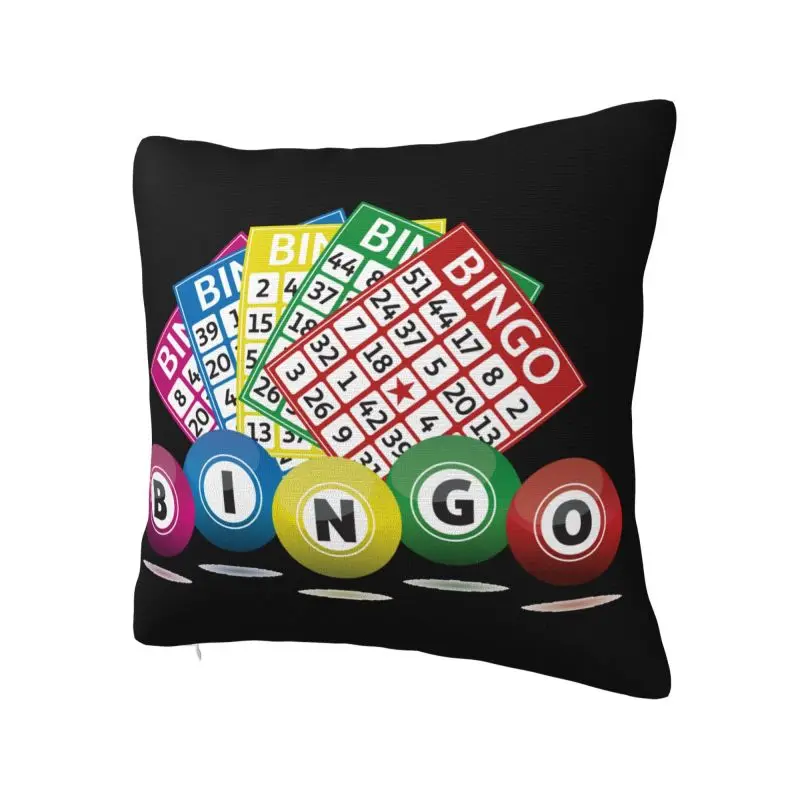 Luxury Hot Game Bingo Cushion Covers 40x40cm Velvet Throw Pillow Case for Sofa Car Square Pillowcase Home Decorative