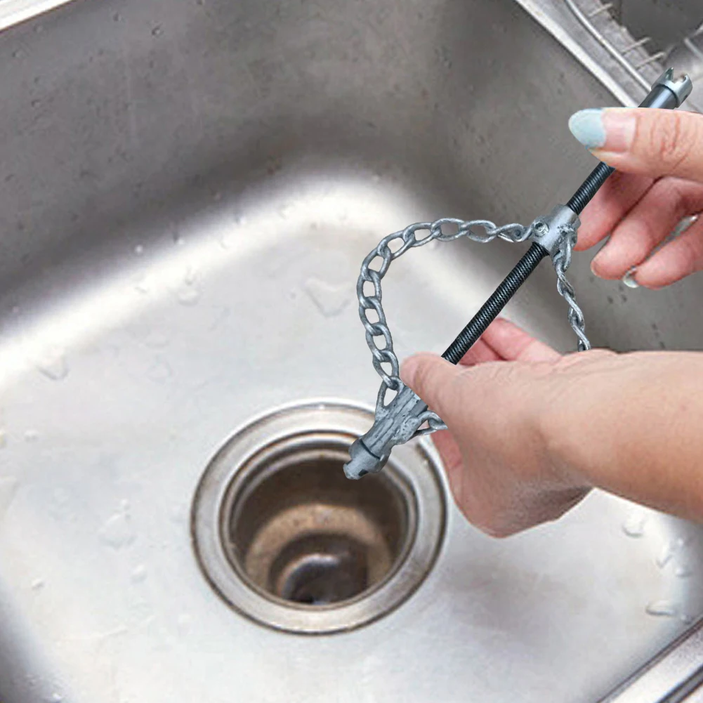 1 قطعة فليكس رمح المجاري إزالة الترسبات سلسلة الفولاذ المقاوم للصدأ الربيع النفط توصيل الأنابيب الحفارة التجريف المجاري أداة للحمام المطبخ