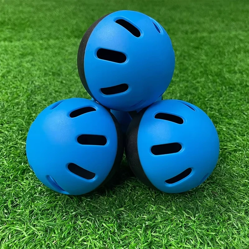6Pcs 74MM Super Soft EVA Hollow Hole Baseball Practice Balls for Indoor and Outdoor Auxiliary Training  Baseball Balls Set