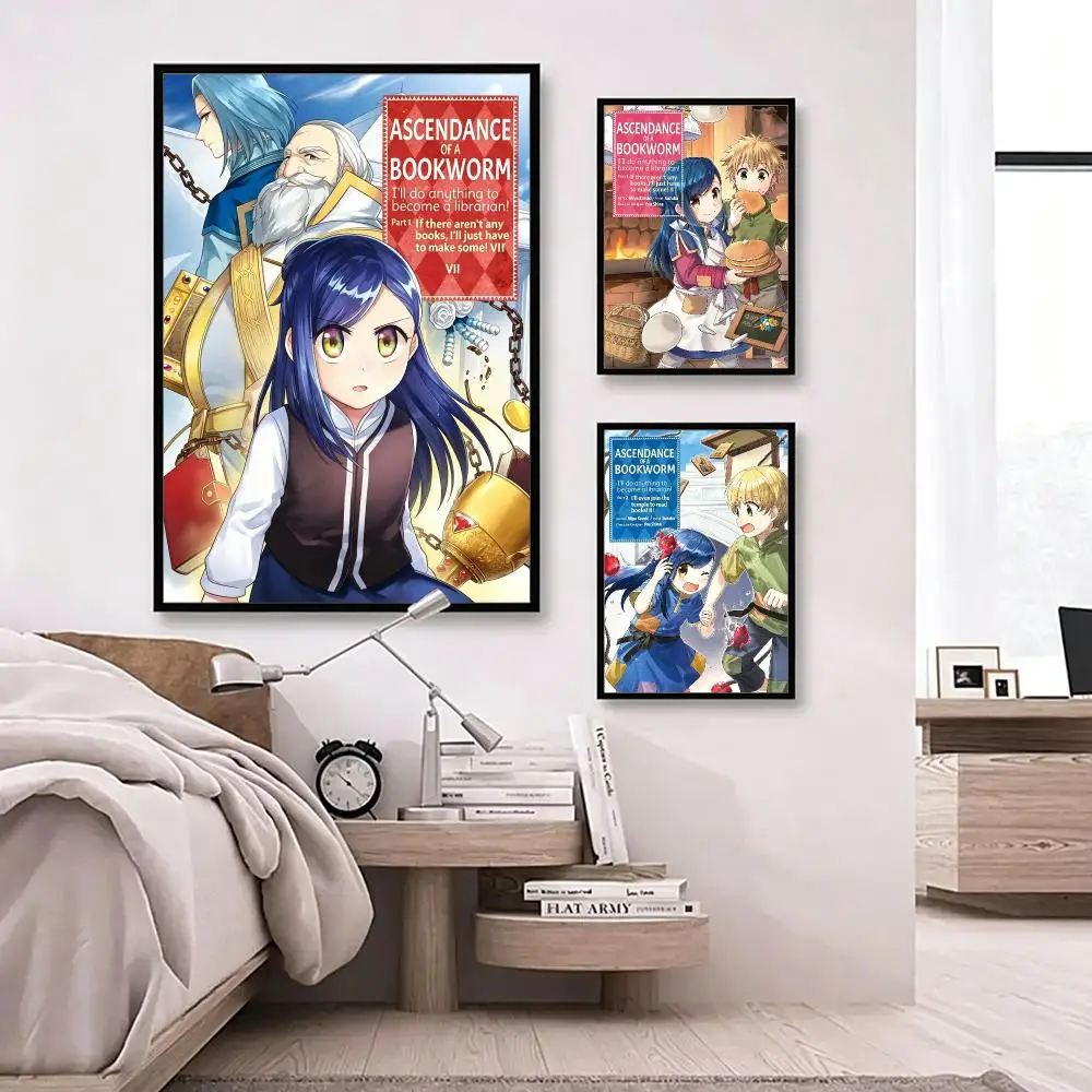 anime Ascendance of a Bookworm Poster Poster HD Waterproof Self-adhesive Art Print Wall Decor for Bedroom Living Room Gift