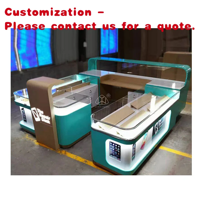 custom.Shopping Mall Closed Counter Mobile Phone Showcase Mobile Phone Kiosk Sale