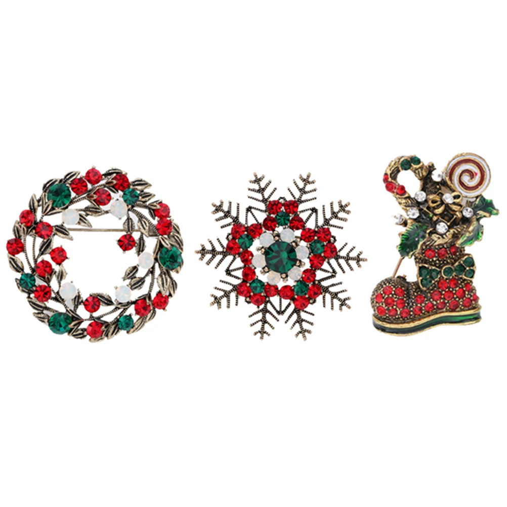 

Christmas Costume Accessory Vintage Decor Brooch Supplies Holiday Brooches