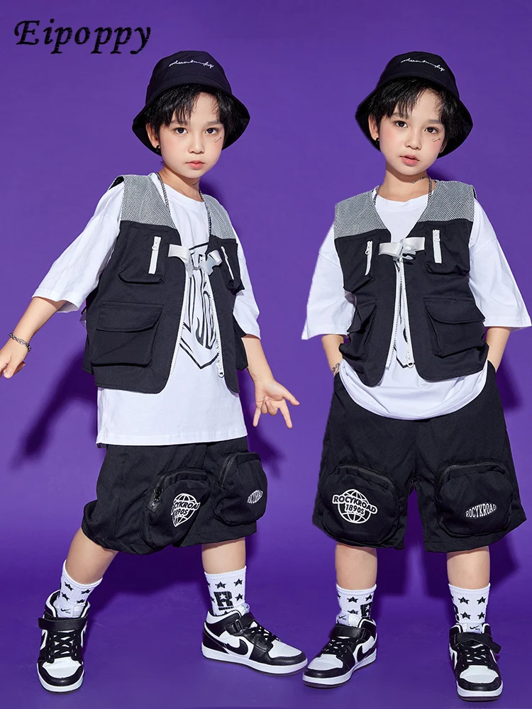 بدلة هيب هوب للأطفال ، ملابس عمل للأولاد والبنات ، سترة ماركة عصرية