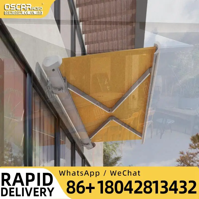 Full Cassette Manual  Automatic Remote Control Electric Design Garden Deck Balcony Use Europe Australia Weatherproof Canopy Shad