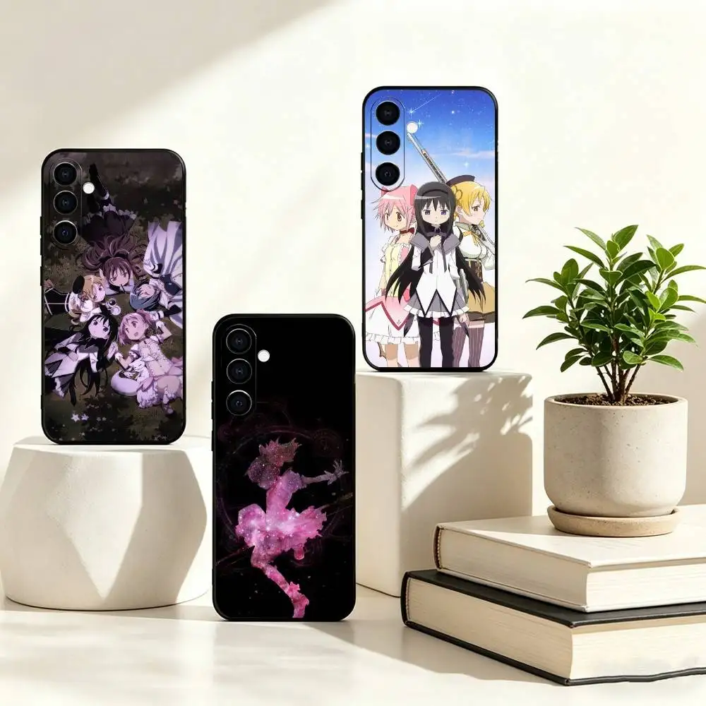 Puella Magi Madoka Magica Phone Case For Samsung Galaxy A73,A72,A71,A70,A53,A52,A51,Soft Silicone Black Cover