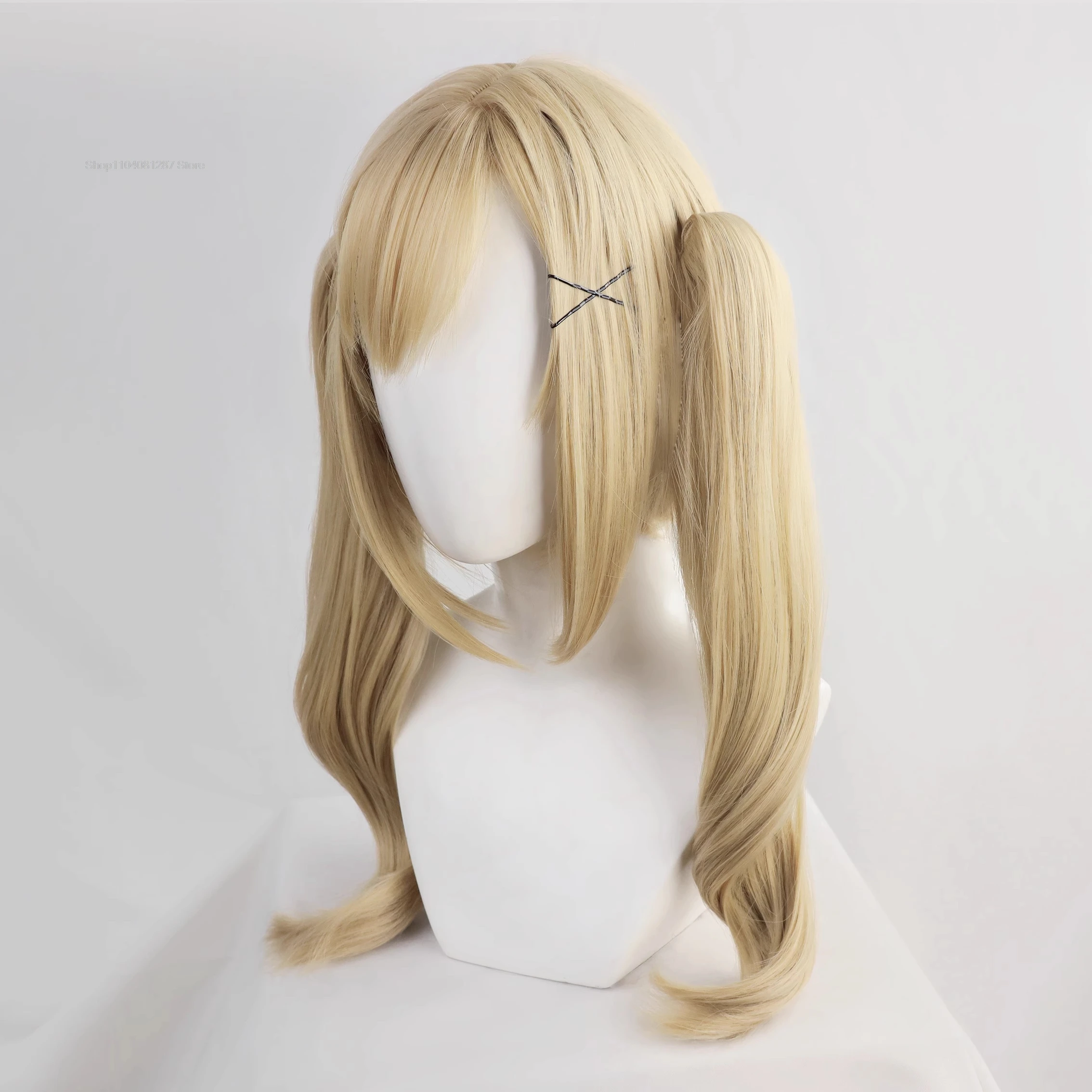 BanG Dream! Girls Band Party! Ichigaya Arisa Golden Cosplay dual horsetail Wig anime party cosplay prop hair