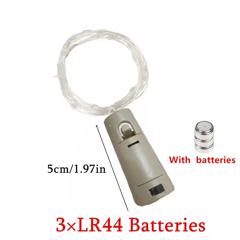 10/20 LED Cork Lights String 5/10 Pack Wine Bottle Lights for DIY Decoration with Cork Battery Operated Mini Copper Wire Light