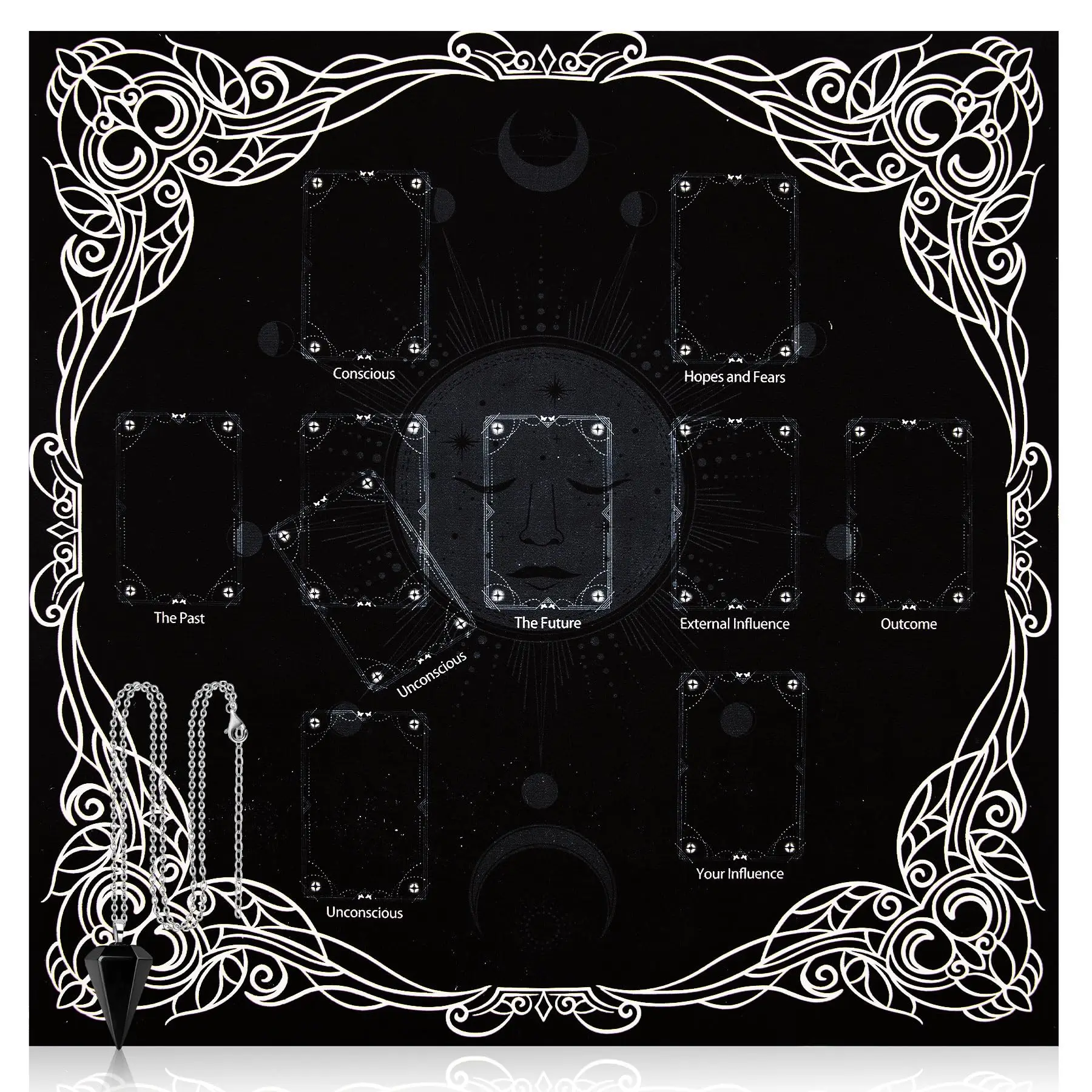 Tarot Card Cloth Tarot Cloth with Celtic Cross Pattern