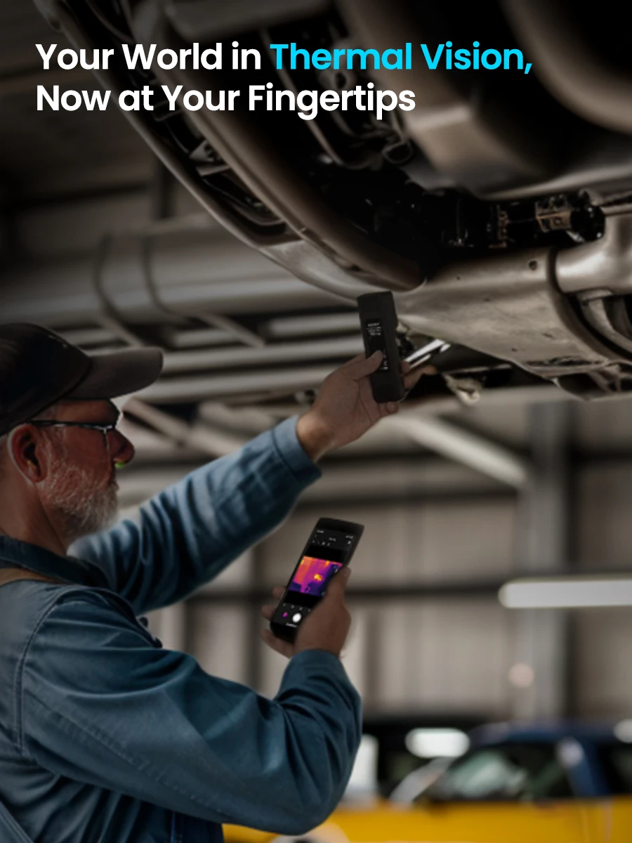 Handheld Wireless Thermal Camera Mileseey TP2 Plus Dual Infrared And Visible Light Camera Compact Design