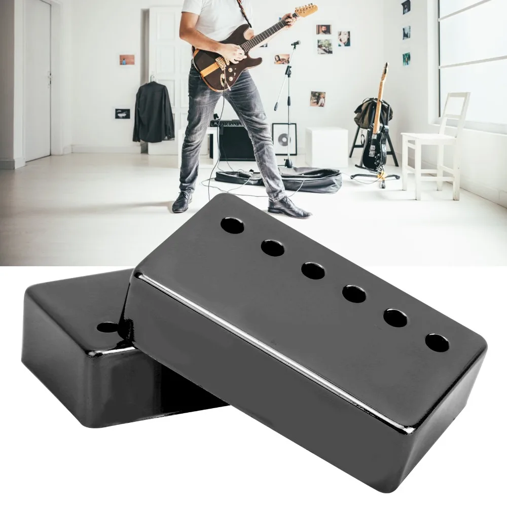 Cubiertas de pastilla de latón para guitarra eléctrica – Negro, Oro y Plata - imagen 5