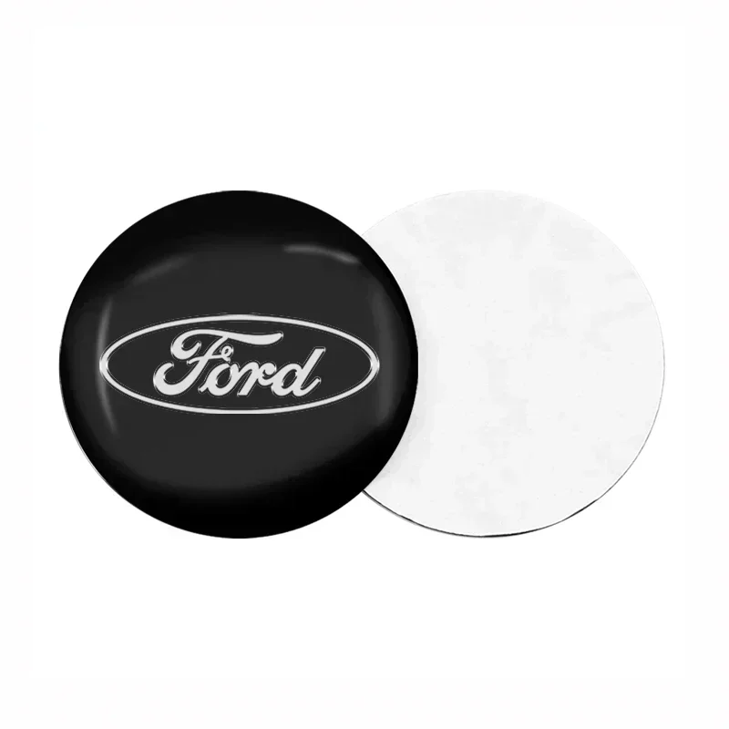 Car Styling Aluminum Wheel Hub Caps Sticker Emblem Decoration For Ford Mondeo Fiesta ecosport Mustang Focus 2 3 4 Kuga Fusion