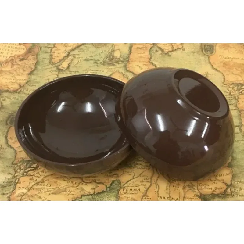 Water from Above Bowls (Brown,Dia 13.5*H5.5cm) Magic Tricks Stage Illusion Gimmick Props Comedy Empty Double Bowl of Water Magie