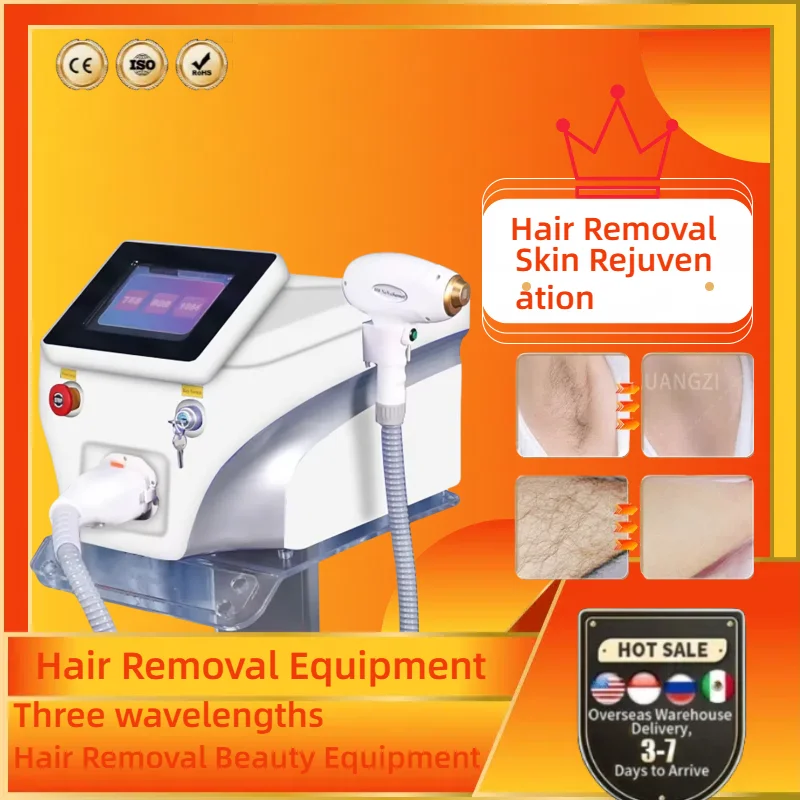 2025 NEW CE 3 Wavelength Diode Laser Hair Removal Machine Professional depilador a laser epilator for women 755 808 1064nm