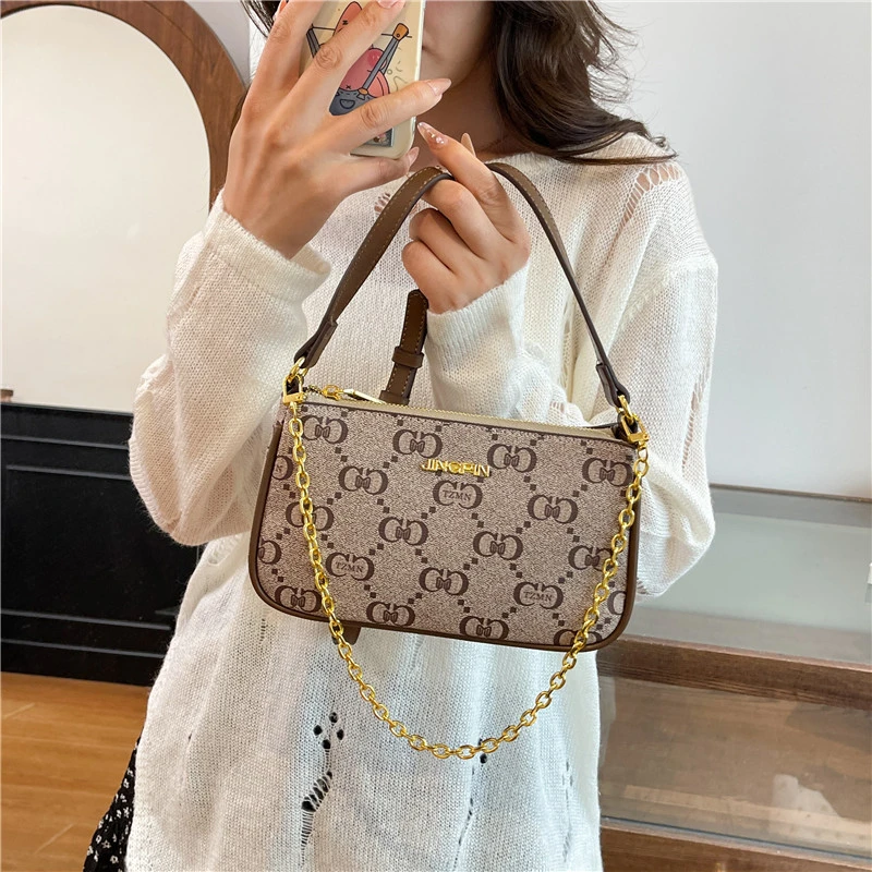 حقيبة كتف نسائية من الجلد الطبيعي بتصميم كلاسيكي أنيق على طراز الكتف #1