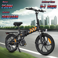 ENGWE P1 Electric Bicycle 250W Brushless Motor 36V13AH Battery City Folding Aldult E-Bike 20 Inch Tire Commuting Electric Bike