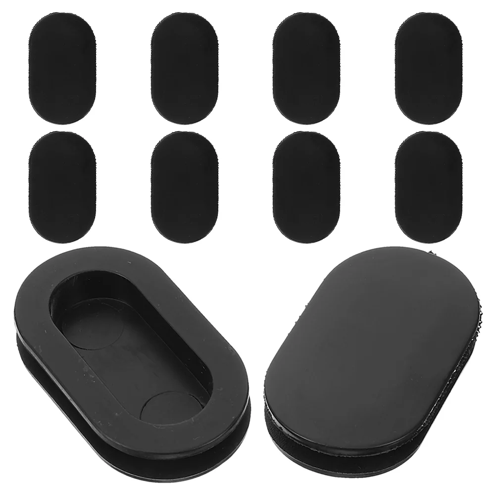 10 Pcs Oval Silicone Stopper Piggy Bank Plugs or Stoppers Rubber Bottom Cover Silica Gel Replacement Small