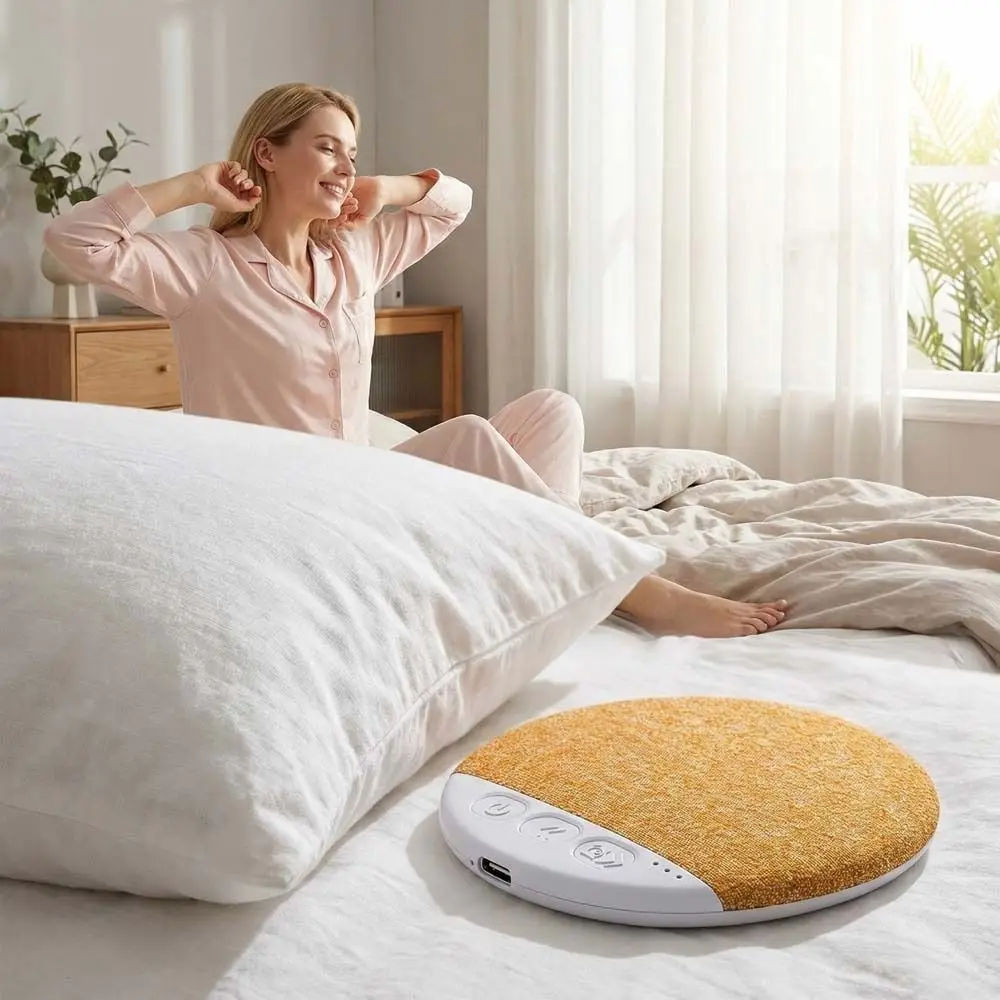 Ultra-Thin Under Pillow Bluetooth Speaker For Better Sleep Mini White Noise Machine HiFi Stereo Sound Timed Shutdown