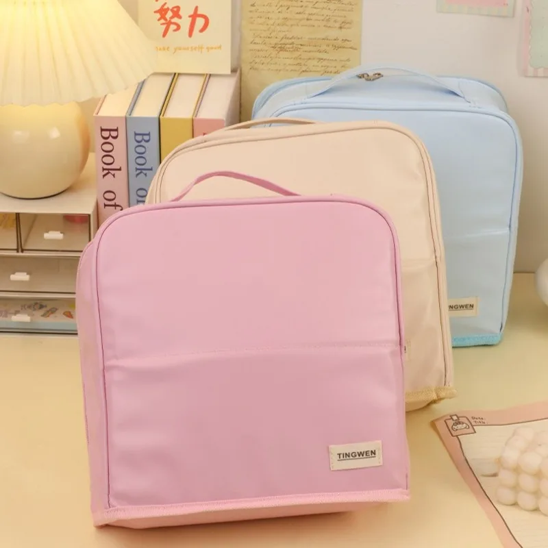 

New Vertical Cosmetic Bag Large Capacity With Mirror Travel Hanging Makeup Handbag