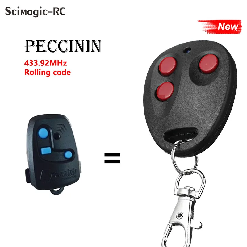 Imagem -04 - Peccinin-controle Remoto Botões Abridor de Porta de Garagem 433.92mhz Código de Rolamento Remoto