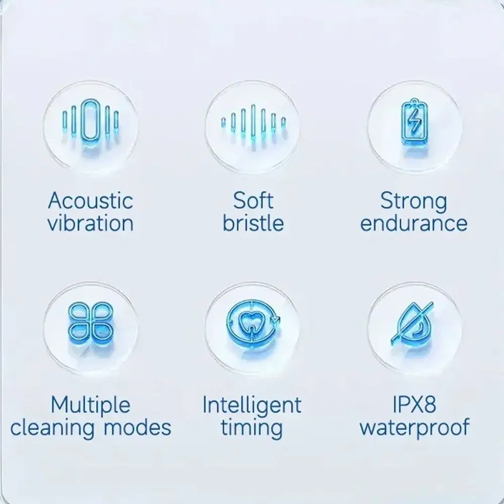 المحمولة فرشاة أسنان كهربائية بالموجات الصوتية لينة الشعر 3 طرق فرشاة تنظيف الأسنان USB قابلة للشحن مقاوم للماء منظف الأسنان
