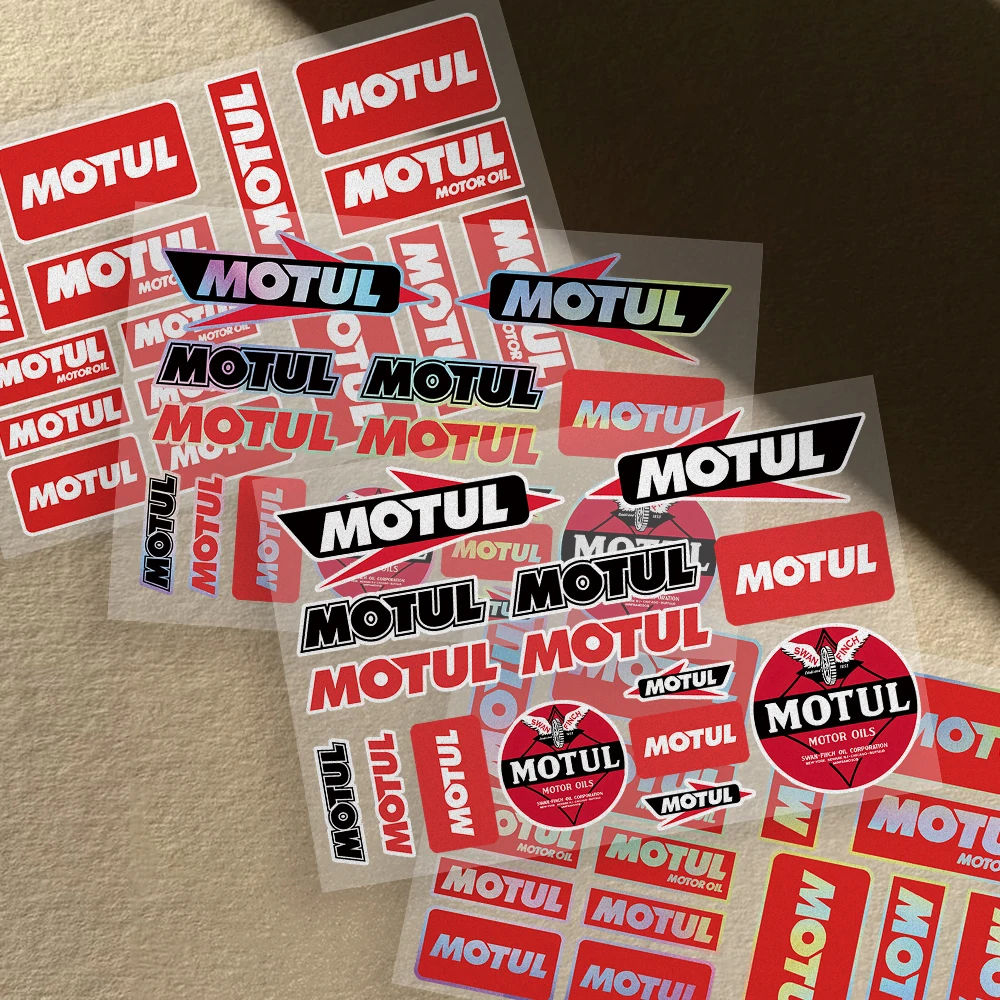 

Bike Motorcycle Car Locomotive Reflective Laser Sticker Styling Vinyl Decal Stickers Decoration FOR M-Motul