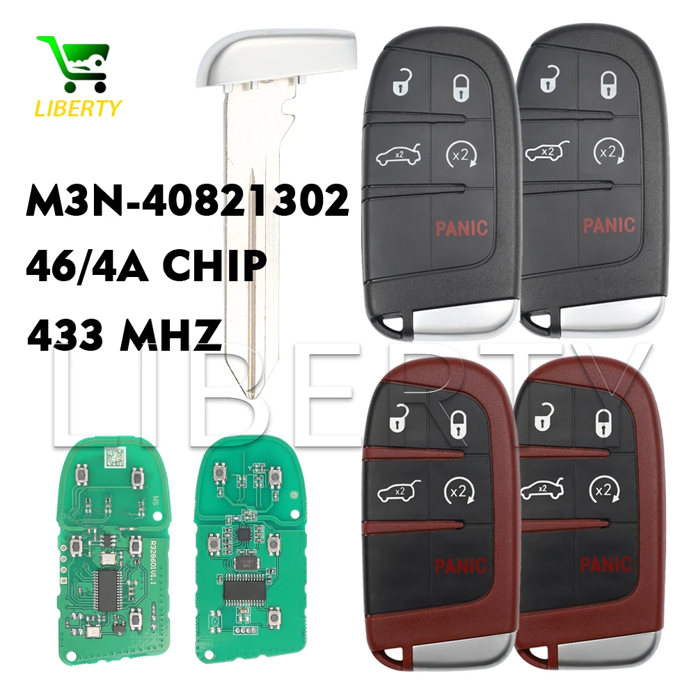 

Ly M3N-40821302 Smart Remote Key For Jeep Grand Cherokee Dodge Charger Chrysler 300 2014-2020 Keyless Entry Proximity Car Fob