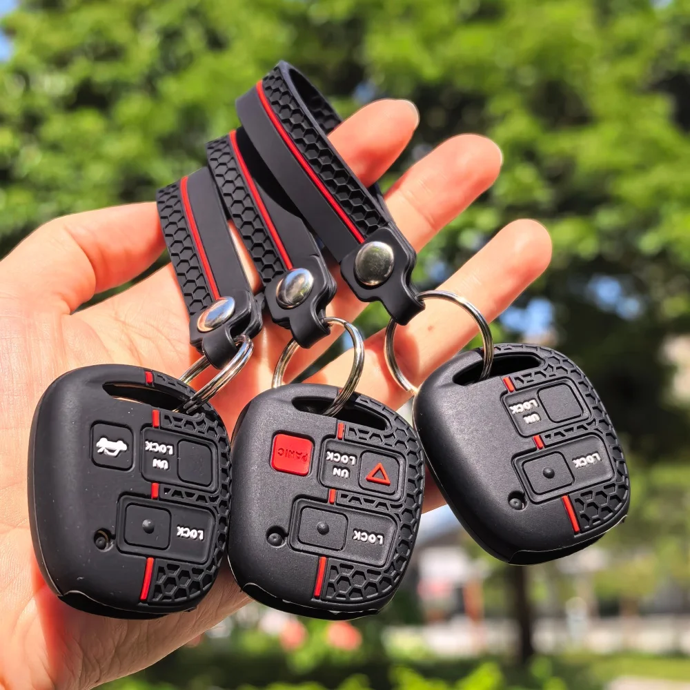 Keychain Fob Case For Toyota Avensis T25 Yaris Previa Camry 30 Corolla 9 Land Cruiser For Lexus RX300 Is200 Tlc100 Cover Caps