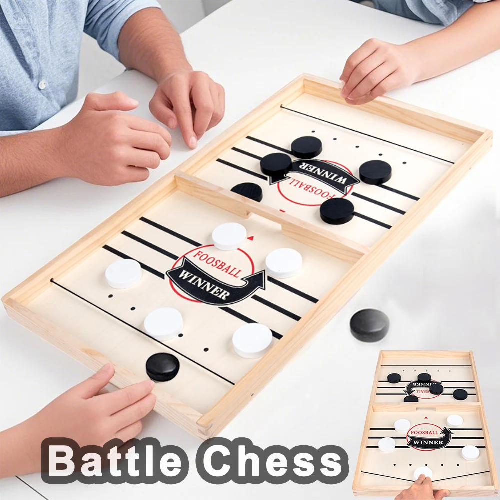 

Table Hockey Game Paced Sling Board Puzzles Game Foosball Winner Desktop Battle Chess Parent-child Interactive Toys For Children